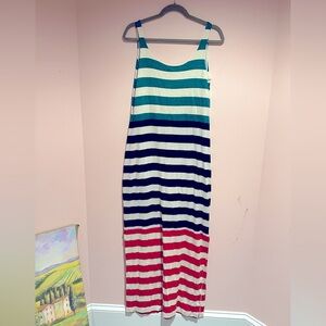 Osklen stripped maxi dress
